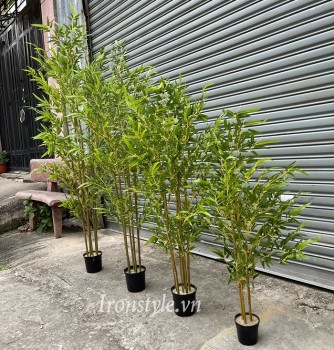 Chậu cây trúc quân tử giả trang trí trong nhà